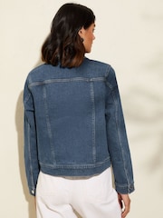 Friends Like These Blue Mid Wash Denim Jacket - Image 5 of 5