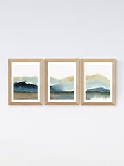 East End Prints Oak Natural Triptych by Dan Hobday - Image 2 of 2