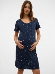 Mamalicious Maternity Mânecă scurtă Star Imprimeu Nursing Nightie - Image 1 of 7