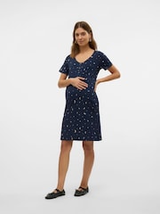 Mamalicious Maternity Mânecă scurtă Star Imprimeu Nursing Nightie - Image 5 of 7