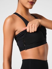 Schwarz - SPANX Active Tanktop mit V-Ausschnitt und integriertem BH - Bild 8 von 8