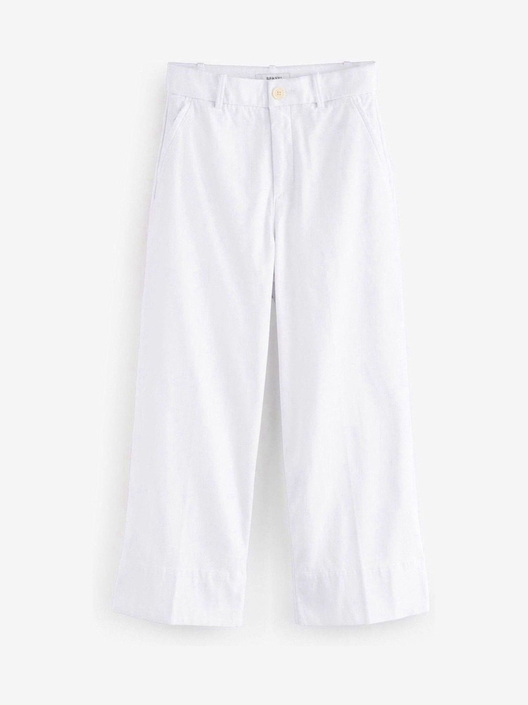 SPANXsupersmooth™ Stretch Twill Cropped Wide Leg Pants - Image 1 of 1