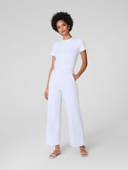 SPANXsupersmooth™ Stretch Twill Cropped Wide Leg Pants - Image 3 of 7