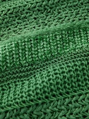 Vert - Pull ras du cou décontracté à rayures Stitchy - Image 8 de 8