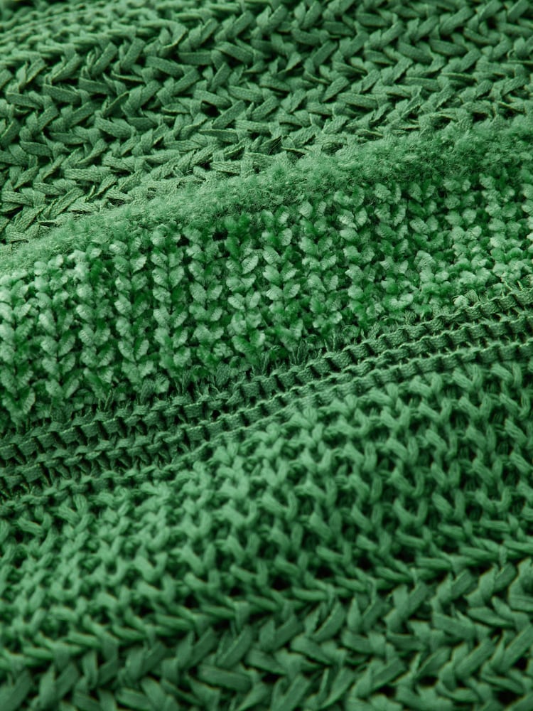 Vert - Pull ras du cou décontracté à rayures Stitchy - Image 8 of 8