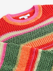 Multi Lumineux - Pull ras du cou décontracté à rayures Stitchy - Image 8 de 8