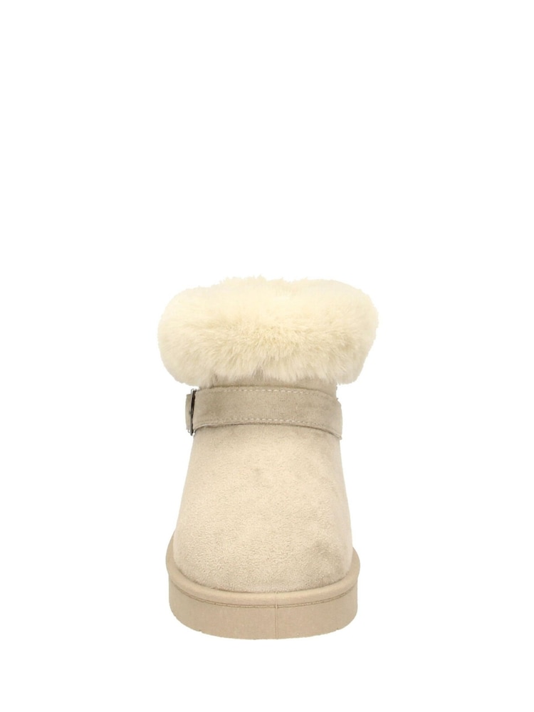 Novo Natural Standard Fit Lark Faux Fur Buckle Ankle Boots - Image 3 of 3