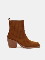 Novo Natural Standard Fit Gala Square Toe Chelsea Ankle Boots - Image 2 of 6