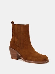 Novo Natural Standard Fit Gala Square Toe Chelsea Ankle Boots - Image 3 of 6