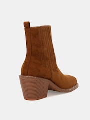Novo Natural Standard Fit Gala Square Toe Chelsea Ankle Boots - Image 4 of 6