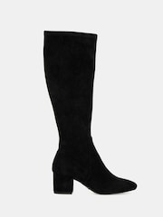 Novo Black Gemma Low Block Heel Knee Boots - Image 2 of 6