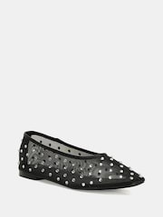 Zapatos planos estilo bailarinas de malla con pedrería Hannah de Novo - Imagen 3 de 6