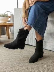 Novo Black Gwenda Flat Western Boots - Image 1 of 6