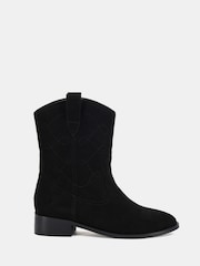 Novo Black Gwenda Flat Western Boots - Image 2 of 6
