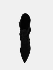 Novo Black Georgia Ruched Mid Heel Point Boots - Image 6 of 6