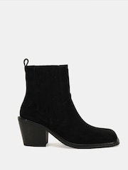 Novo Black Standard Fit Gala Square Toe Chelsea Ankle Boots - Image 2 of 6