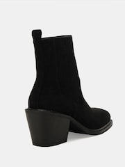 Novo Black Standard Fit Gala Square Toe Chelsea Ankle Boots - Image 4 of 6