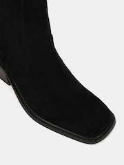 Novo Black Standard Fit Gala Square Toe Chelsea Ankle Boots - Image 6 of 6