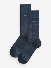 BOSS Blue Regular-Length Socks 2 Pack - Image 1 of 4