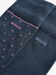 BOSS Blue Regular-Length Socks 2 Pack - Image 4 of 4