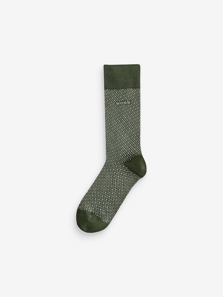 BOSS Patterned Regular Length 2 Pack Socks - Image 3 of 5