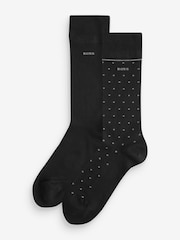 BOSS Black Regular-Length Socks 2 Pack - Image 1 of 4