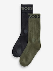 BOSS Green Short Logo Socks 2 Pack - Image 1 of 4