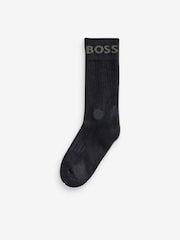 BOSS Green Short Logo Socks 2 Pack - Image 2 of 4
