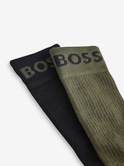 BOSS Green Short Logo Socks 2 Pack - Image 4 of 4