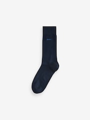 BOSS Blue Regular-Length Cotton-Blend Socks 2 Pack - Image 2 of 4