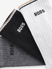 BOSS Cotton Blend Short Socks 3 Pack - Image 5 of 5