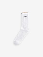 BOSS Natural Cotton Blend Short Socks 3 Pack - Image 3 of 5