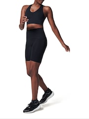 Spanx Longline Medium Impact Sports Black Bra - Image 2 of 4