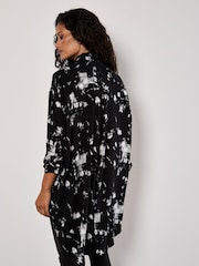 Apricot Black Oversized Paint Cloud Tunic - Image 3 of 4