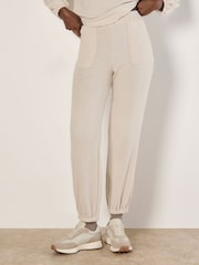 Apricot Natural Patch Pocket Textured Joggers - Image 1 of 4