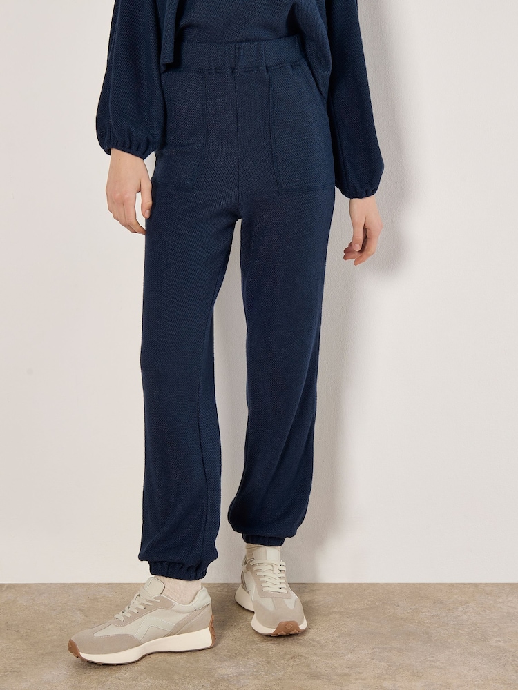 Apricot Blue Patch Pocket Textured Joggers - Image 1 of 4