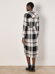 Apricot White Large Scale Check Midi Dress - Image 4 of 4