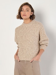 Apricot Natural Two Tone Knit Jumper - Image 1 of 4