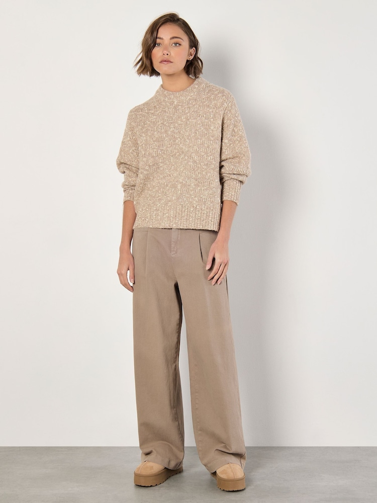 Apricot Natural Two Tone Knit Jumper - Image 2 of 4