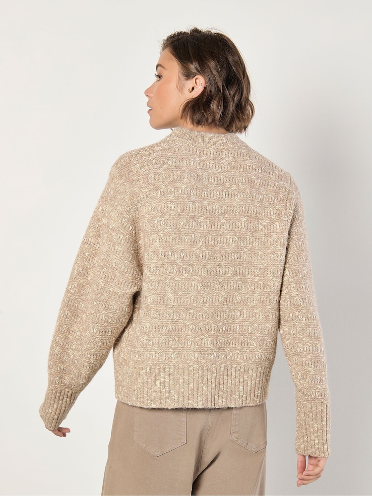 Apricot Natural Two Tone Knit Jumper - Image 4 of 4