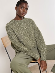 Apricot Green Two Tone Knit Jumper - Image 1 of 4