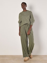 Apricot Green Two Tone Knit Jumper - Image 2 of 4