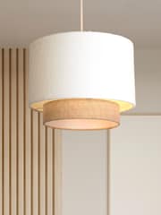 Searchlight White Wimbourne 2 Tier Shade - Image 1 of 4