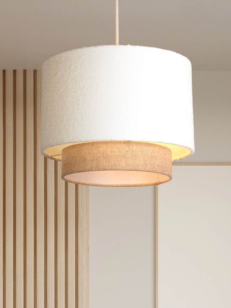 Searchlight White Wimbourne 2 Tier Shade - Image 1 of 4