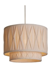 Searchlight Cream Chamois Pinch Pleat Shade - Image 3 of 4