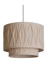 Searchlight Cream Chamois Pinch Pleat Shade - Image 4 of 4