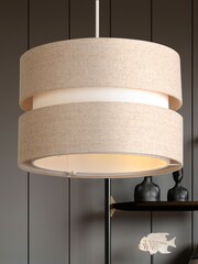 Searchlight Natural Loft 2 Tone Shade - Image 1 of 4