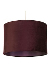 Searchlight Plum Majesty Velvet Drum Shade - Image 3 of 4