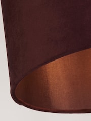 Searchlight Plum Majesty Velvet Drum Shade - Image 4 of 4