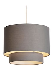 Searchlight Grey Gothic Drum Shade - Image 2 of 4
